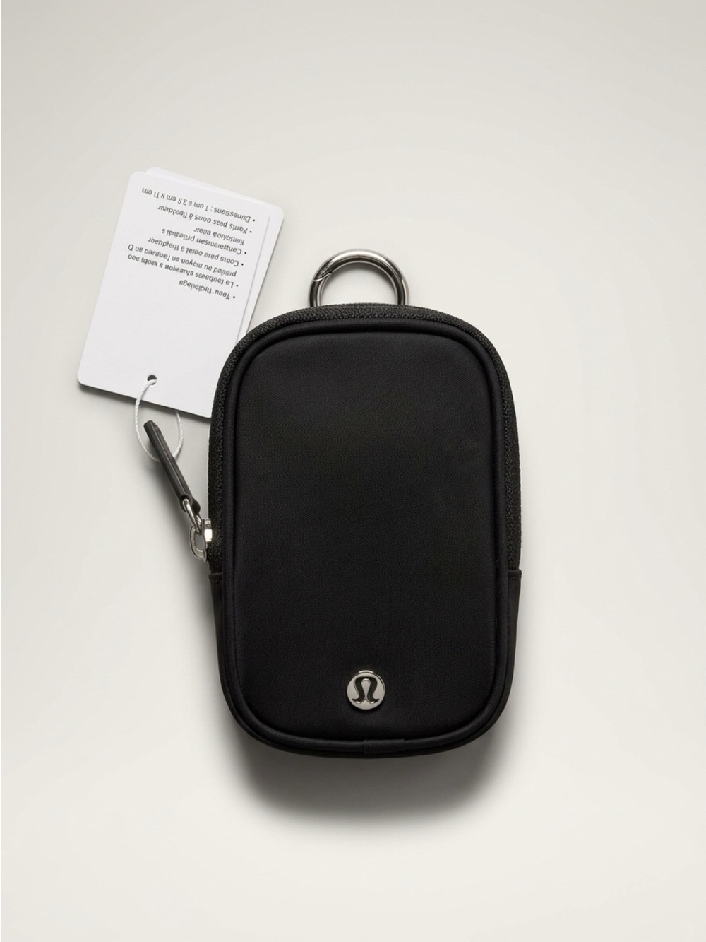 lululemon Clippable Nano Pouch Black NWT